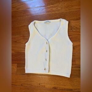 Abercrombie & Fitch cream/white vest